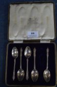 Silver Apostle Teaspoon Part Set (Five Pieces)