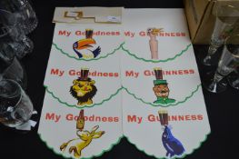 Six Guinness Shelf Advertisements