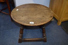 Period Oak Jointed Low Circular Table