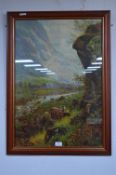 Framed Period Print - Highland Cattle