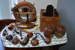 *Tray of Pipes and Smoking Accessories etc.