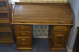 1930's Oak Roll Top Desk