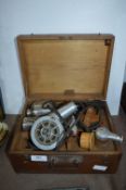 Edwardian Electric Hair Dryer in Original Wooden Case