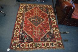 Red Patterned Rug 160x115cm