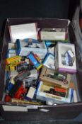 Box of Diecast Toy Cars, etc.