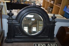 Cast Iron Overmantle Mirror
