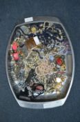 Tray Lot of Costume Jewellery