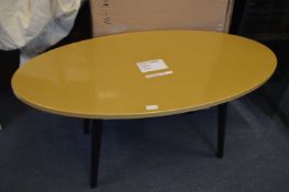 *Gold Oval Coffee Table