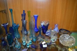Twenty Eight Pieces of Coloured Art Glass