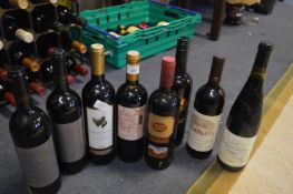 Eight Bottles of Red Wine