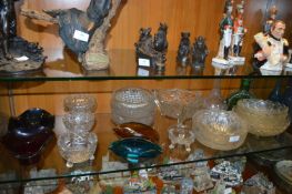 Nineteen Pieces of Glassware, Bowls, Dishes, etc.