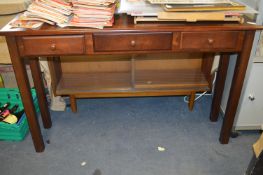 Mahogany Effect Hall Table