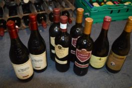 Eight Bottles of Red Wine