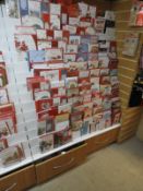 Greeting Card Display Stand with Two Drawers and L