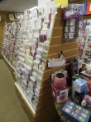 Double Sided Greeting Card Display Stand with Slat