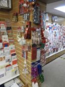 Assorted Christmas Novelties, Gift Wrap, Bows, etc