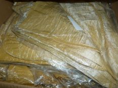 *100 Caramel Crushed Taffeta Chair Covers