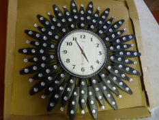 *Decorative Wall Clock (Black)