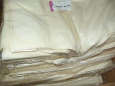 *60 Ivory Polycotton Chair Covers