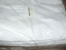*60 White Polycotton Chair Covers