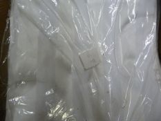 *50 White Damask Chair Covers