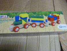 *Toytopia Wooden Stacking Train