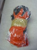 Five Pairs of Polyco Matrix Gloves (Red) Size: L