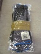 Six Pairs of Polyflex Grip Gloves (Black) Size: 9
