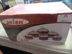 *Selen 12pc Non-Stick Cookware Set