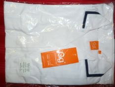 *35 Grahame Gardner Female Tunics (White/Navy Blue