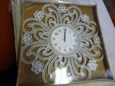 *Decorative Wall Clock (White)