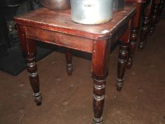 *Five Pine Square Tables on Turned Legs