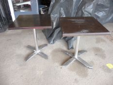 * 2 flip top cafe tables 600 x 600