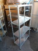 *Stainless Steel Shelf Unit 140x72x29.5cm