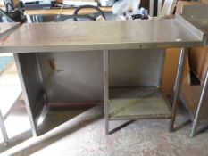 *Stainless Steel Preparation Table with Shelf