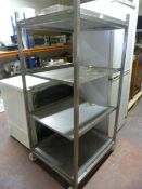 *Four Tier Metal Shelving Unit