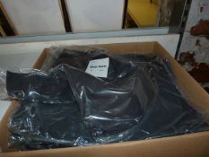 *80 Black Polycotton Chair Covers