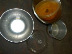*Metal & Plastic Bowls and a Plate Cover