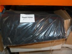 *80 Black Polycotton Chair Covers