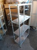 *Stainless Steel Shelf Unit 140x72x29.5cm