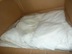 *40 Ivory & 32 Black Polycotton Chair Covers