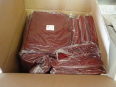 *25 Burgundy Polycotton 108x90