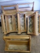 Six Wooden Cutlery Trays