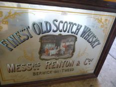 *Reproduction Whiskey Advertising Pub Mirror