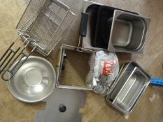 *Quantity of Frying Baskets, Stainless Steel Inserts, Pan Lids, etc.