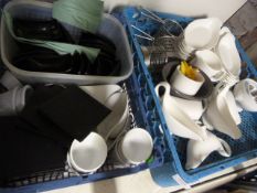 *Two TRays of Sauce Boats, Serving Dishes, Ramekins, etc.