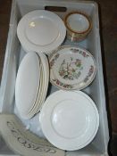 *Tray of China Plates, Serving Dishes, etc.