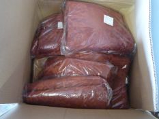 *8 Burgundy, 4 Gold & 4 Ivory & 1 White Brocade 108x90