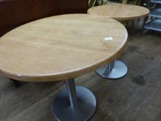 *Two Single Pedestal Tables