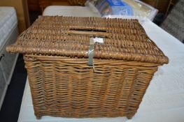 Wicker Fishing Basket